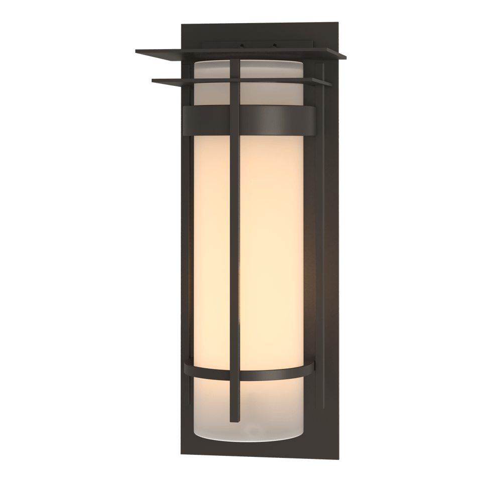 Hubbardton Forge Banded Extra Large Outdoor Sconce, Dimmable, UL Wet Rated, 25.9" High