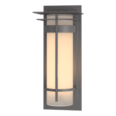 Hubbardton Forge Banded Extra Large Outdoor Sconce, Dimmable, UL Wet Rated, 25.9" High