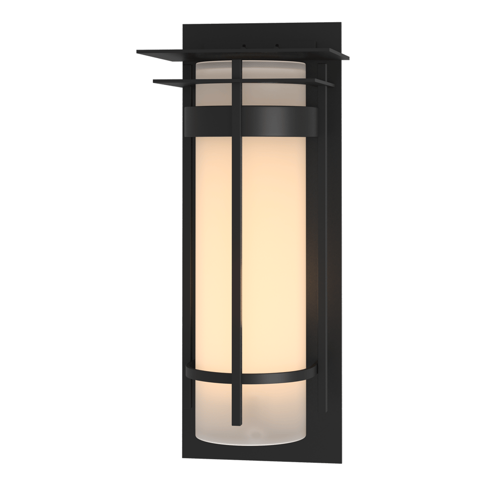 Hubbardton Forge Banded Extra Large Outdoor Sconce, Dimmable, UL Wet Rated, 25.9" High