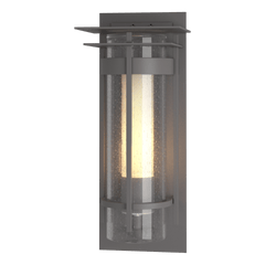 Torch Small Outdoor Sconce 12.5" Tall by Hubbardton Forge with Dimmable E12 Bulb, UL Wet Rated