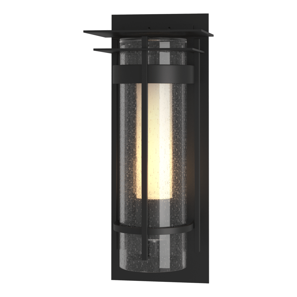 Torch Small Outdoor Sconce 12.5" Tall by Hubbardton Forge with Dimmable E12 Bulb, UL Wet Rated