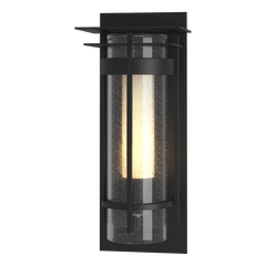 Torch Small Outdoor Sconce 12.5" Tall by Hubbardton Forge with Dimmable E12 Bulb, UL Wet Rated