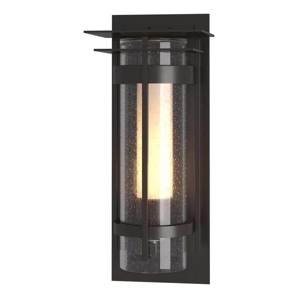 Hubbardton Forge 1-Light Outdoor Torch Sconce with Weather-Resistant Design and Dimmable Feature