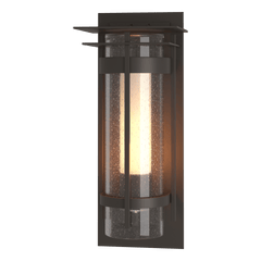 Hubbardton Forge 1-Light Outdoor Torch Sconce with Weather-Resistant Design and Dimmable Feature