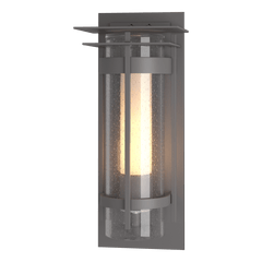 Hubbardton Forge 1-Light Outdoor Torch Sconce with Weather-Resistant Design and Dimmable Feature