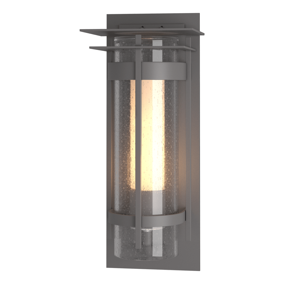 Hubbardton Forge Torch 305998 Large Outdoor Sconce - Dimmable, Wet-Rated, Glass Shade Options