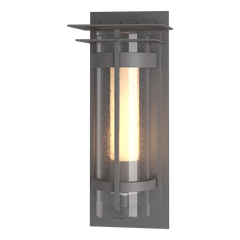 Hubbardton Forge Torch 305998 Large Outdoor Sconce - Dimmable, Wet-Rated, Glass Shade Options