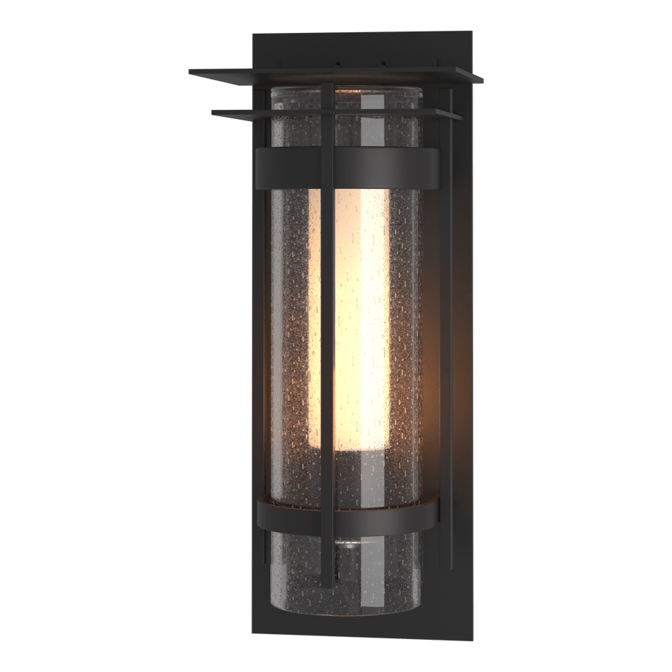 Hubbardton Forge Torch 305998 Large Outdoor Sconce - Dimmable, Wet-Rated, Glass Shade Options