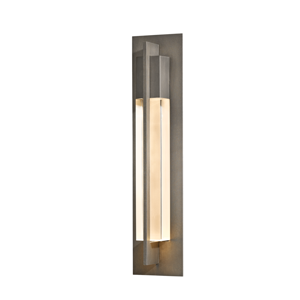 Axis 1-Light Large Outdoor Wall Sconce by Hubbardton Forge - Modern Design, Wet Rated, Multiple Finishes