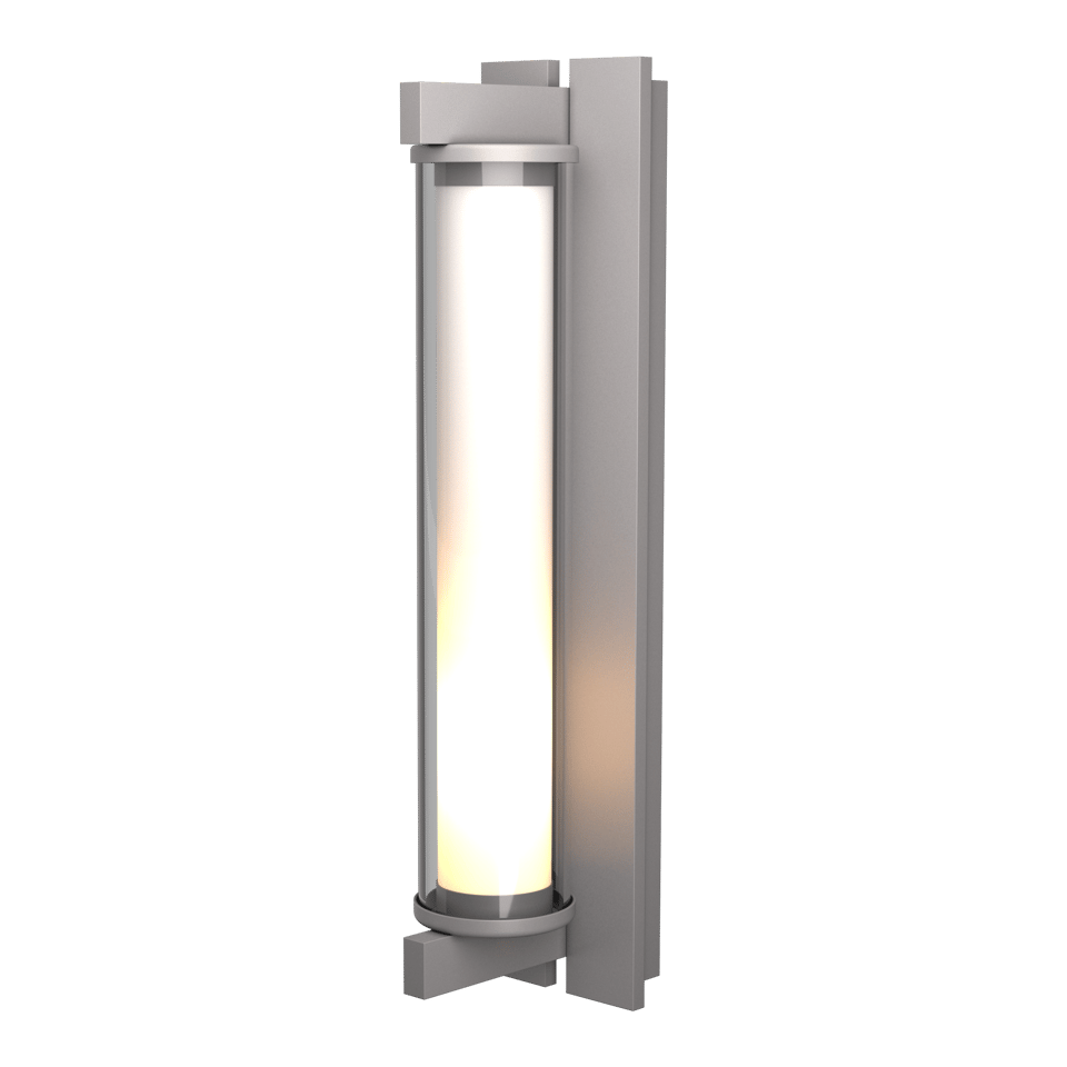 Fuse Large Outdoor Sconce 21" Height By Hubbardton Forge, Modern Industrial Design, UL Wet Rated