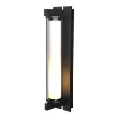 Fuse Large Outdoor Sconce 21" Height By Hubbardton Forge, Modern Industrial Design, UL Wet Rated