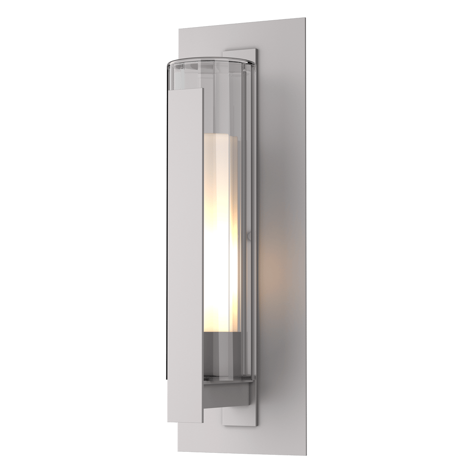 Vertical Bar Fluted Glass Large Outdoor Sconce 23.5 In. High By Hubbardton Forge - Weather-Resistant Design