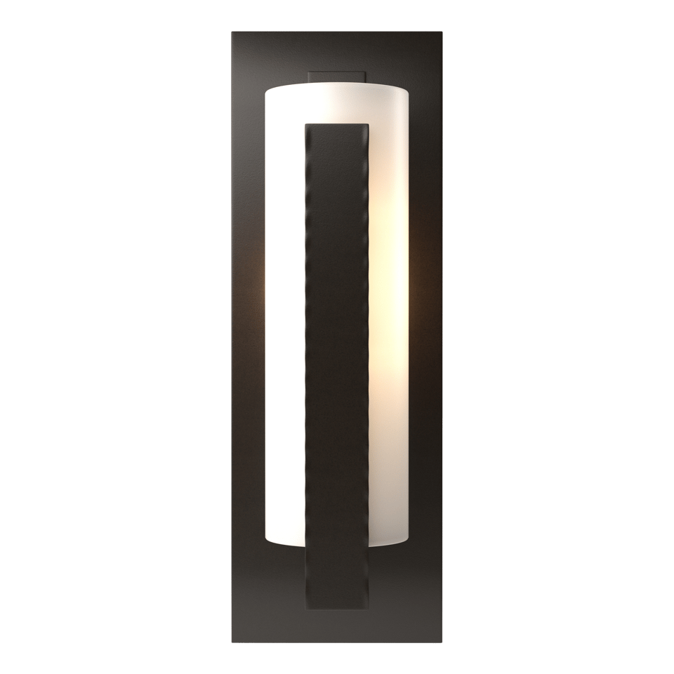 Hubbardton Forge 1-Light Aluminum Vertical Bars Outdoor Sconce - Dimmable, UL Wet Rated, Multiple Finishes