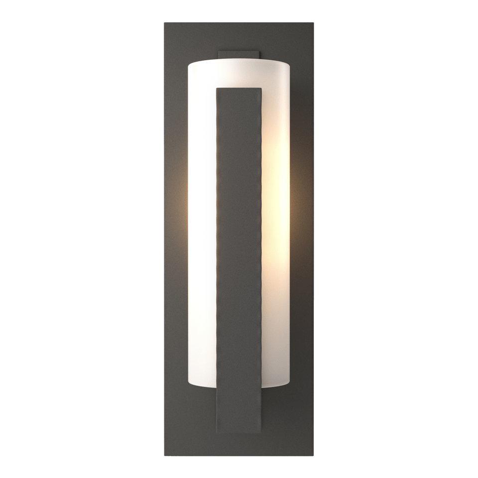 Hubbardton Forge 1-Light Aluminum Vertical Bars Outdoor Sconce - Dimmable, UL Wet Rated, Multiple Finishes