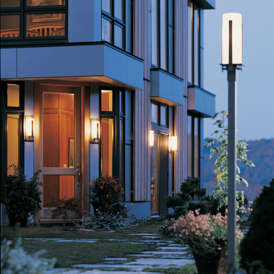 Hubbardton Forge 1-Light Aluminum Vertical Bars Outdoor Sconce - Dimmable, UL Wet Rated, Multiple Finishes