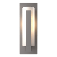 Hubbardton Forge 1-Light Aluminum Vertical Bars Outdoor Sconce - Dimmable, UL Wet Rated, Multiple Finishes