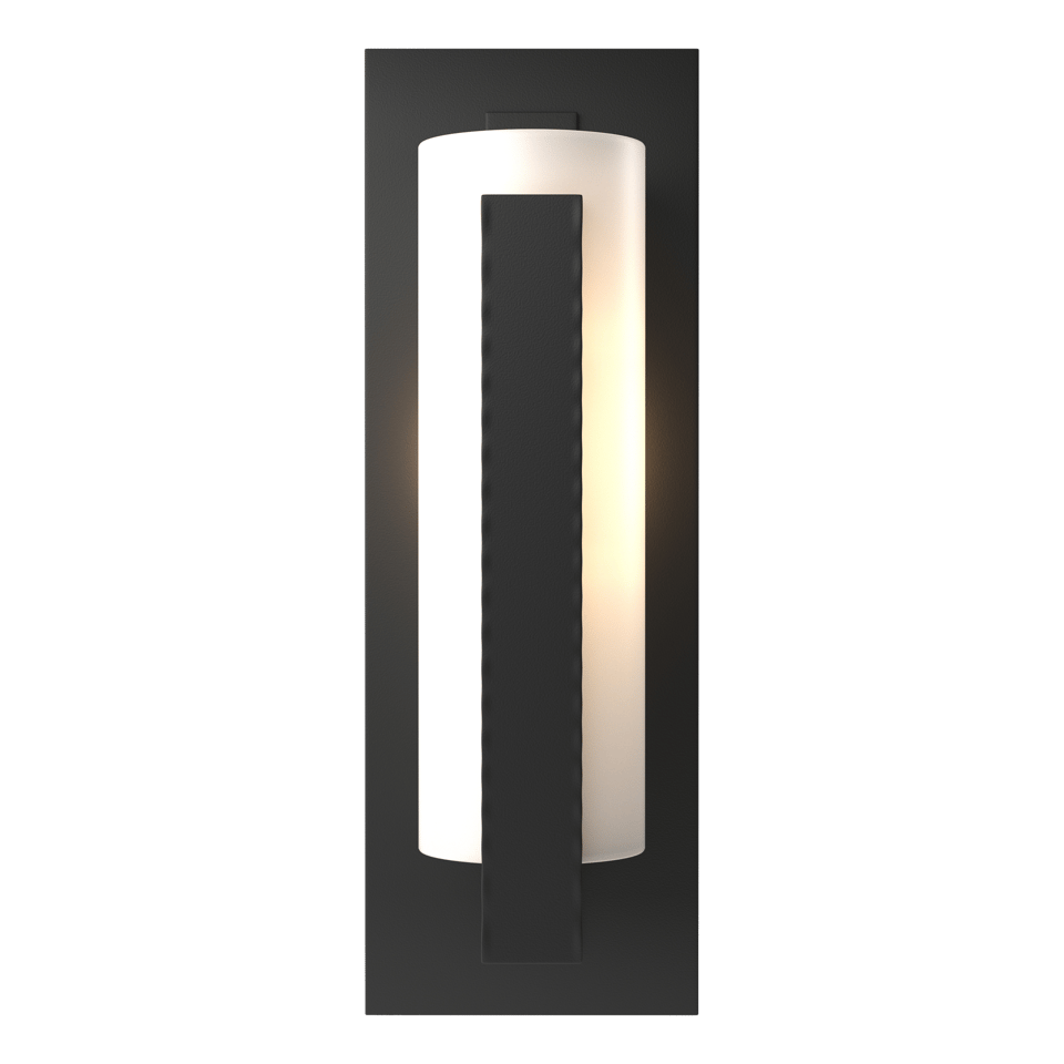 Hubbardton Forge 1-Light Aluminum Vertical Bars Outdoor Sconce - Dimmable, UL Wet Rated, Multiple Finishes