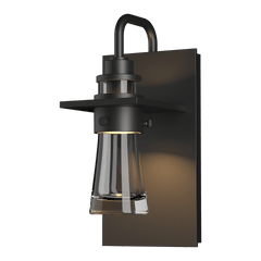 Hubbardton Forge Erlenmeyer Small Outdoor Sconce, Dimmable, Wet Rated, 9.5" Height, Various Finishes