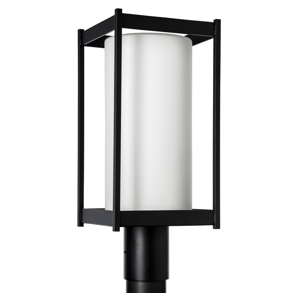 Hubbardton Forge Cela Outdoor Post Light 18.6" Height, Dimmable, Elegant Glass Shade, Durable Aluminum