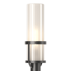 Alcove Outdoor Post Light 22.4" Tall by Hubbardton Forge - Dimmable, Frosted/Fluted Glass, Various Finishes