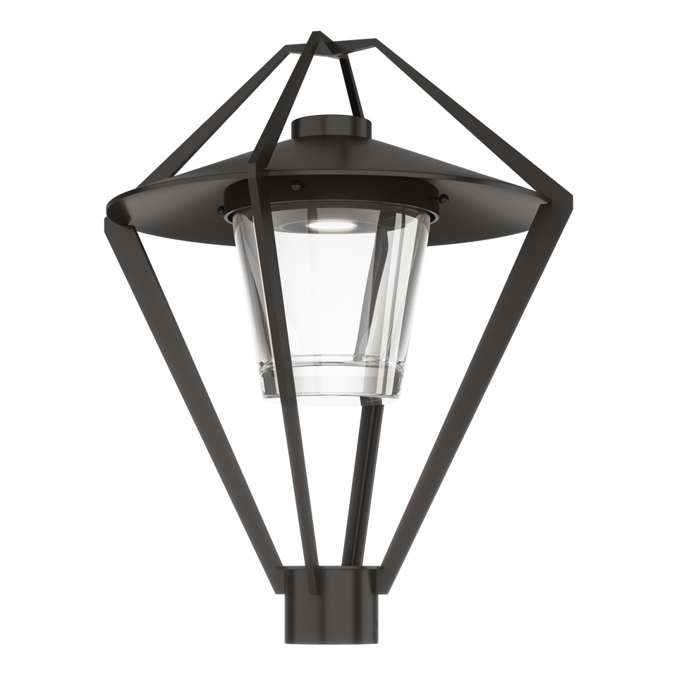 Hubbardton Forge Stellar Post Light 342651, 22.4" Modern Lantern Design, Dimmable, UL Wet Rated