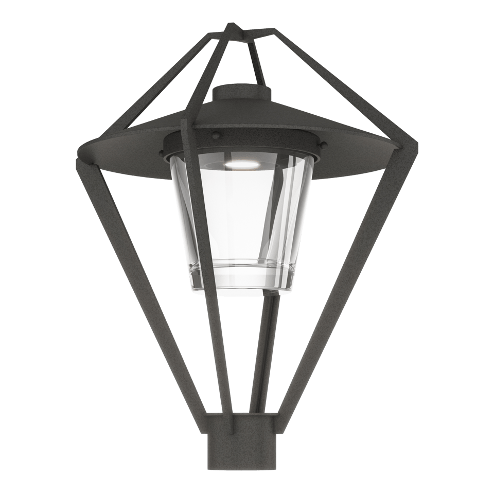 Hubbardton Forge Stellar Post Light 342651, 22.4" Modern Lantern Design, Dimmable, UL Wet Rated