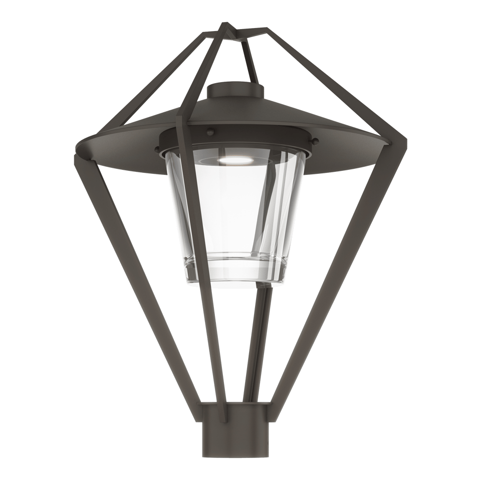 Hubbardton Forge Stellar Post Light 342651, 22.4" Modern Lantern Design, Dimmable, UL Wet Rated