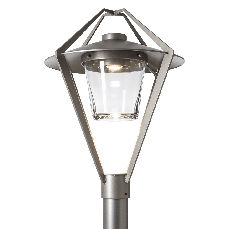 Hubbardton Forge Stellar Post Light 342651, 22.4" Modern Lantern Design, Dimmable, UL Wet Rated