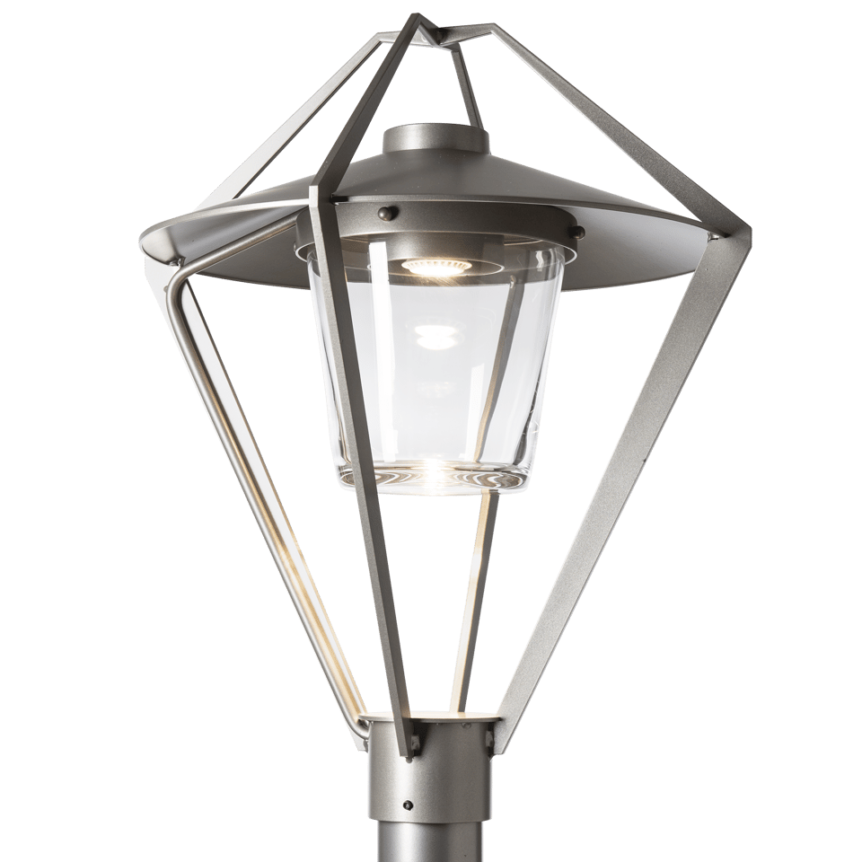 Hubbardton Forge Stellar Post Light 342651, 22.4" Modern Lantern Design, Dimmable, UL Wet Rated