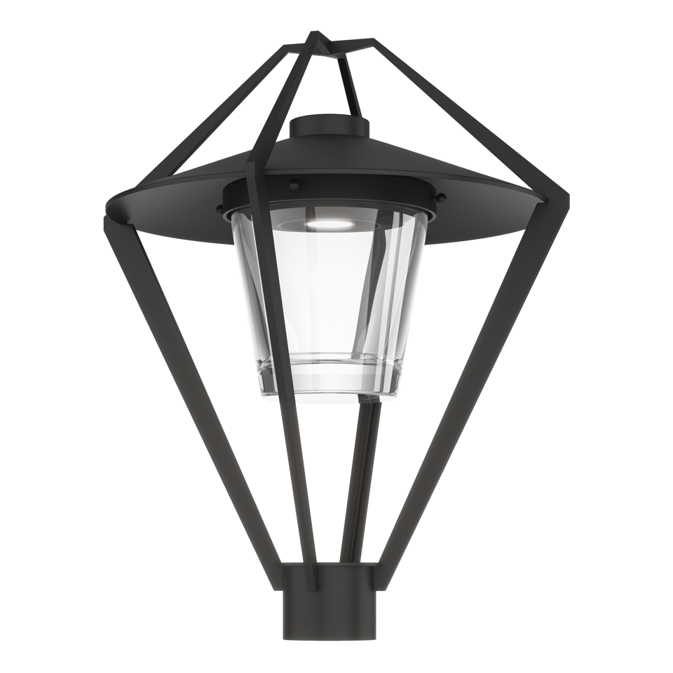 Hubbardton Forge Stellar Post Light 342651, 22.4" Modern Lantern Design, Dimmable, UL Wet Rated