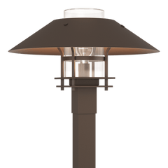 Henry Outdoor Post Light 15.8" High with Dimmable Feature, Clear Opal Glass Shade, and E26 Base by Hubbardton Forge