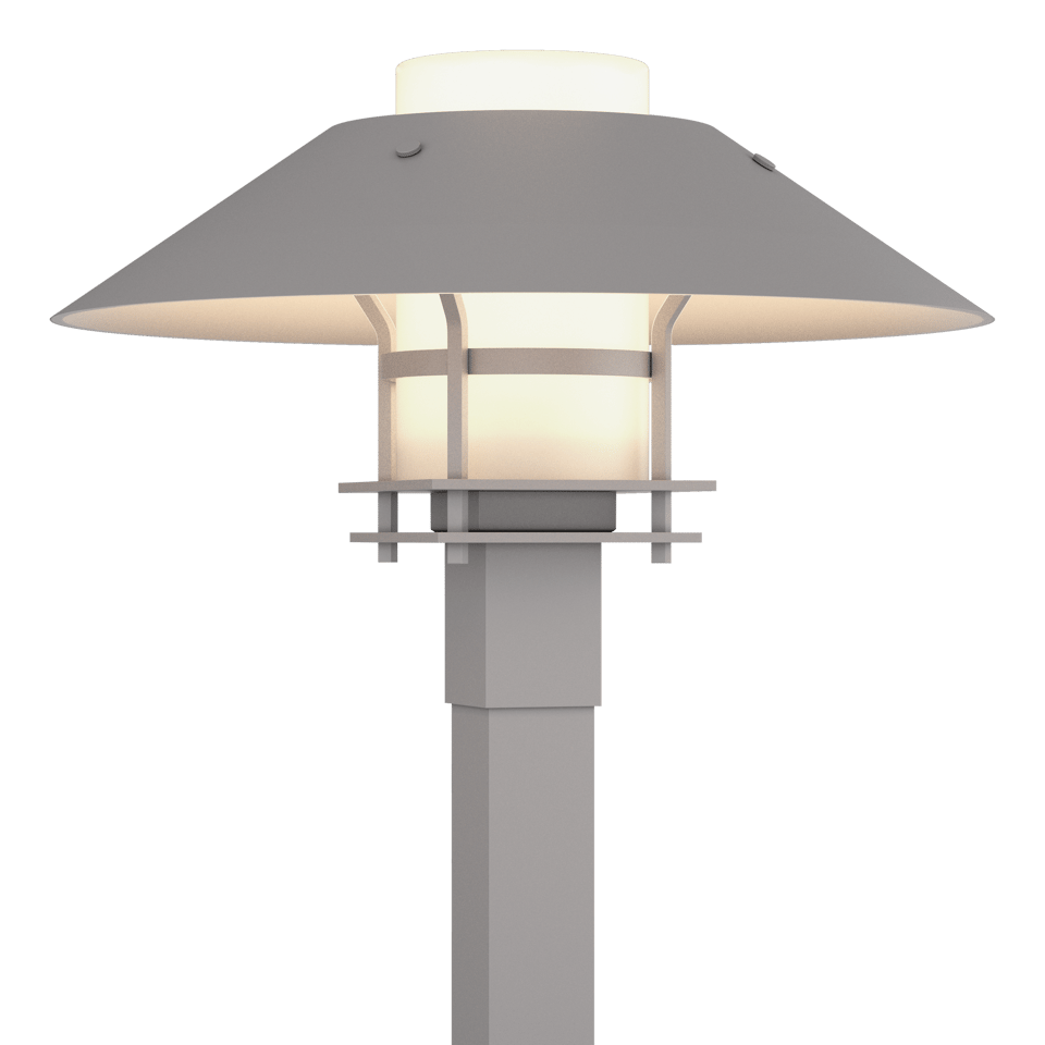 Henry Outdoor Post Light 15.8" High with Dimmable Feature, Clear Opal Glass Shade, and E26 Base by Hubbardton Forge