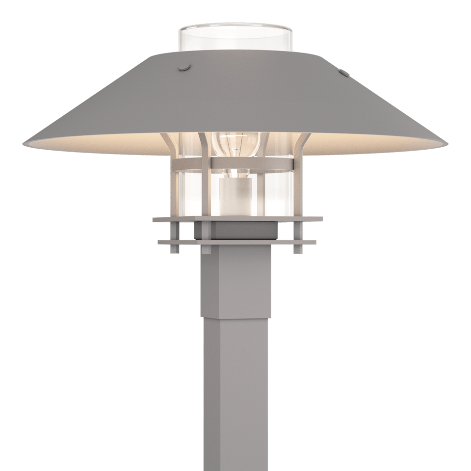 Henry Outdoor Post Light 15.8" High with Dimmable Feature, Clear Opal Glass Shade, and E26 Base by Hubbardton Forge