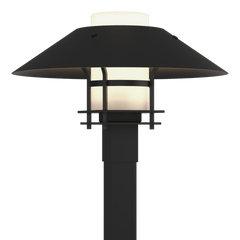 Henry Outdoor Post Light 15.8" High with Dimmable Feature, Clear Opal Glass Shade, and E26 Base by Hubbardton Forge