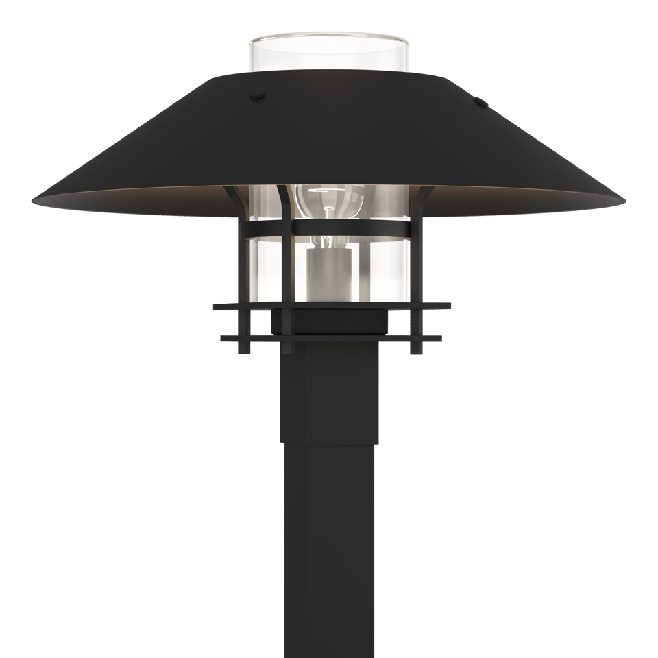 Henry Outdoor Post Light 15.8" High with Dimmable Feature, Clear Opal Glass Shade, and E26 Base by Hubbardton Forge