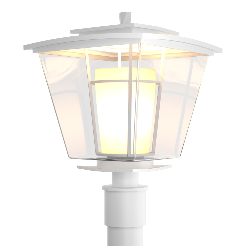 Beacon Hall Outdoor Post Light 19th Century Style Lantern 100W UL Wet Rated With Glass Shade