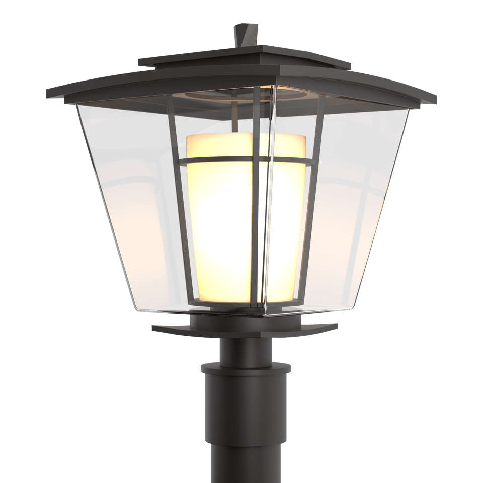 Beacon Hall Outdoor Post Light 19th Century Style Lantern 100W UL Wet Rated With Glass Shade