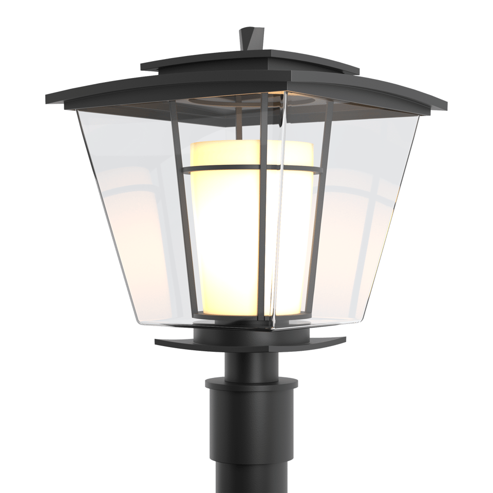 Beacon Hall Outdoor Post Light 19th Century Style Lantern 100W UL Wet Rated With Glass Shade