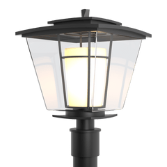 Beacon Hall Outdoor Post Light 19th Century Style Lantern 100W UL Wet Rated With Glass Shade