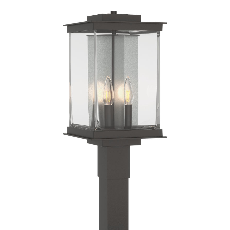 Kingston Outdoor Post Light 20.1" by Hubbardton Forge - UL Wet Rated, Dimmable, 4 Bulb Capacity