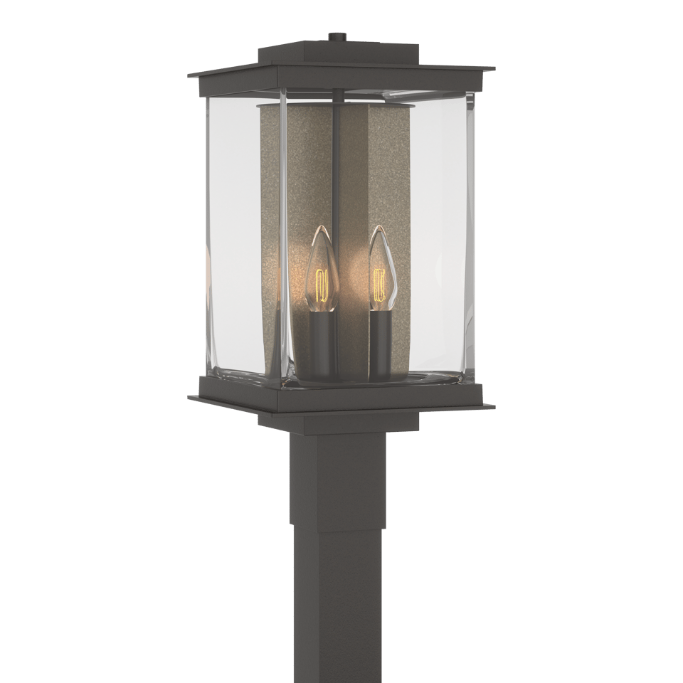 Kingston Outdoor Post Light 20.1" by Hubbardton Forge - UL Wet Rated, Dimmable, 4 Bulb Capacity