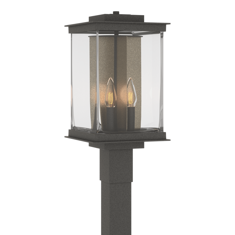 Kingston Outdoor Post Light 20.1" by Hubbardton Forge - UL Wet Rated, Dimmable, 4 Bulb Capacity