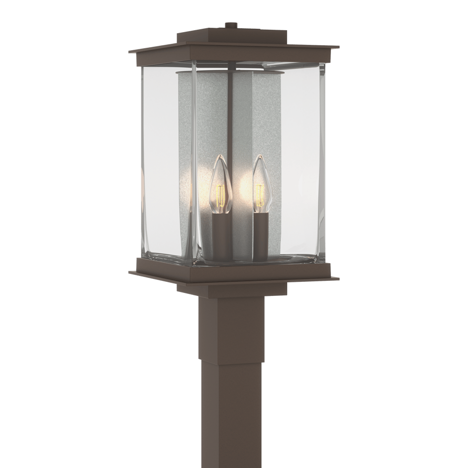 Kingston Outdoor Post Light 20.1" by Hubbardton Forge - UL Wet Rated, Dimmable, 4 Bulb Capacity