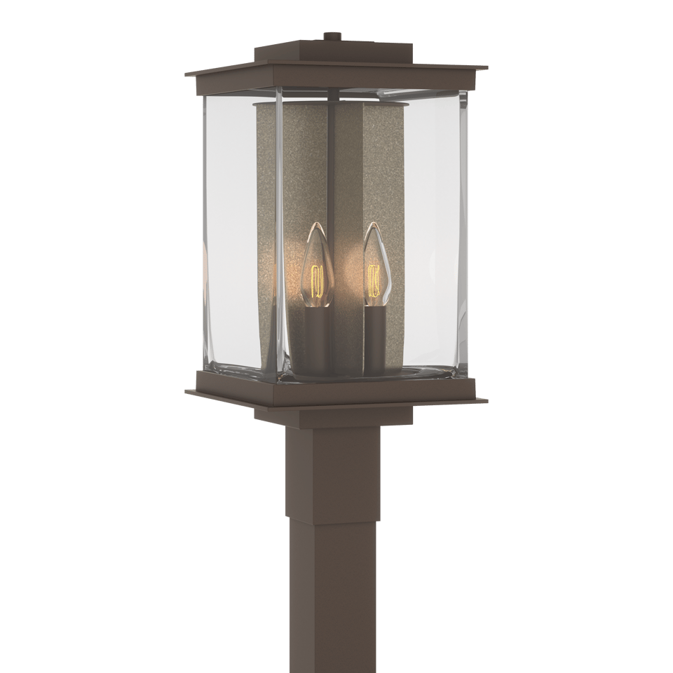 Kingston Outdoor Post Light 20.1" by Hubbardton Forge - UL Wet Rated, Dimmable, 4 Bulb Capacity