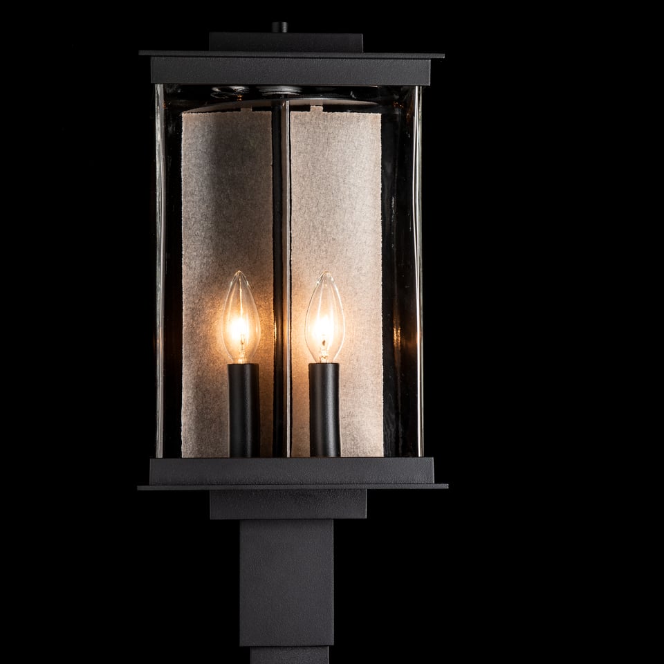 Kingston Outdoor Post Light 20.1" by Hubbardton Forge - UL Wet Rated, Dimmable, 4 Bulb Capacity