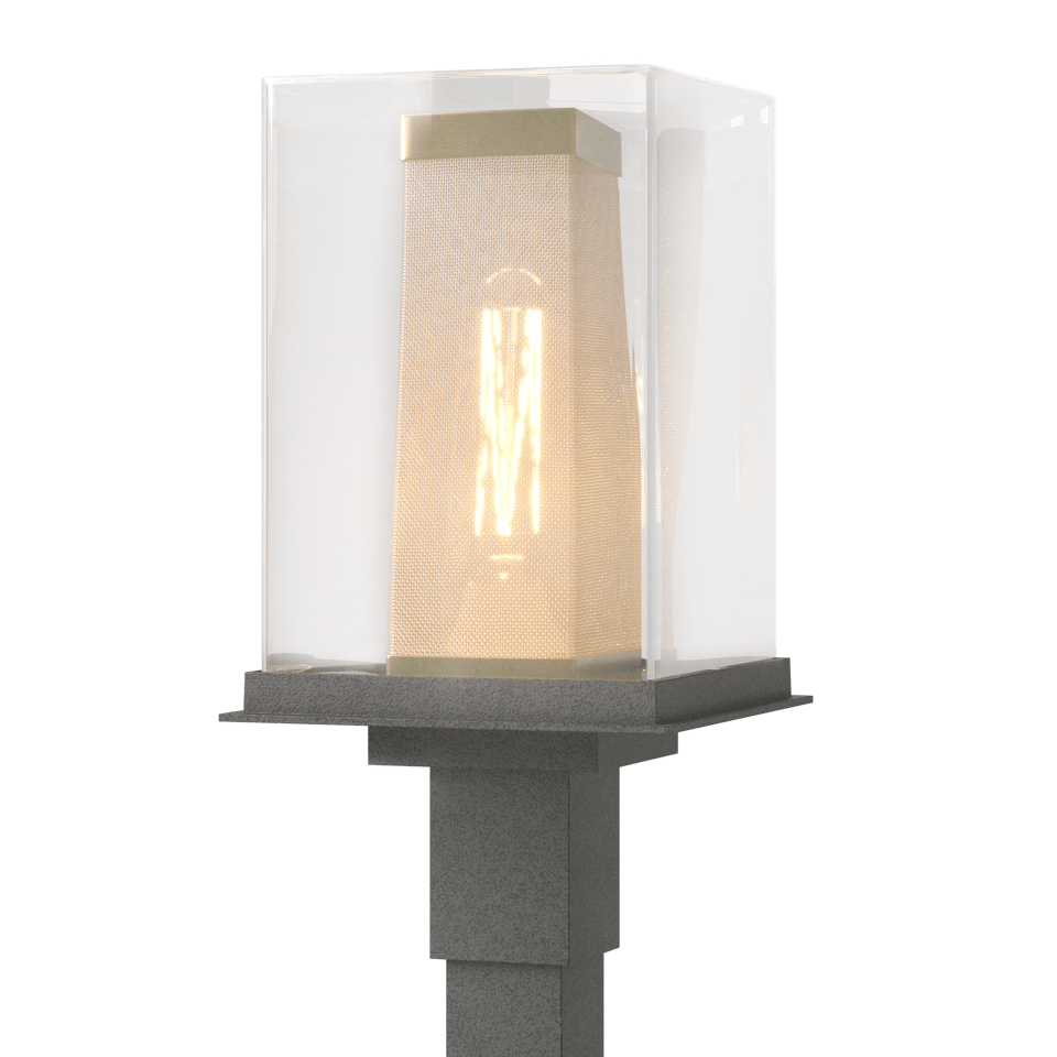 Polaris Outdoor Post Light by Hubbardton Forge - Dimmable, Modern Design, UL Wet Rated, 100W Max