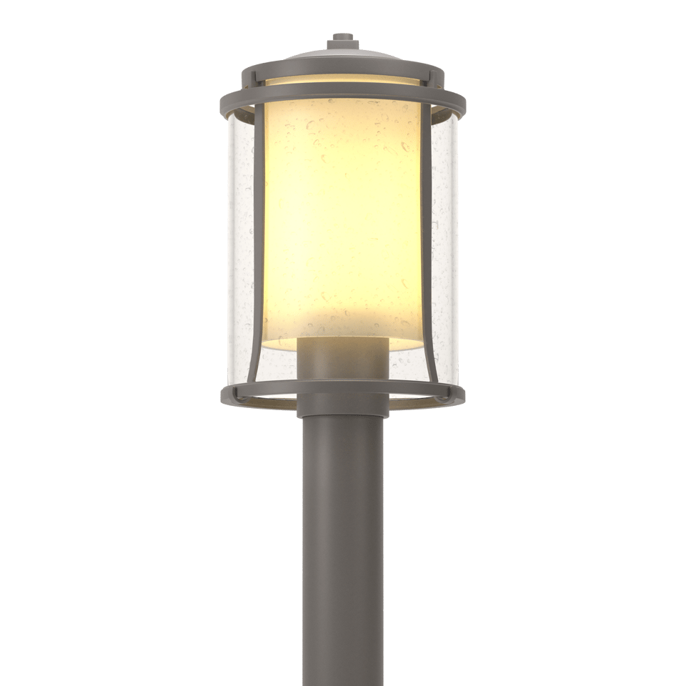 Meridian Outdoor Post Light 14.4” Height by Hubbardton Forge – Dimmable, UL Wet Rated, Multiple Finishes