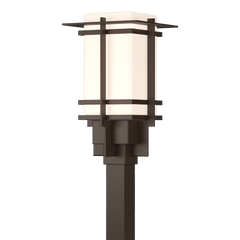 Hubbardton Forge Tourou 19.1" Outdoor Post Light - Elegant Japanese Lantern Design, Dimmable, 150W