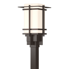 Hubbardton Forge Tourou 19.1" Outdoor Post Light - Elegant Japanese Lantern Design, Dimmable, 150W