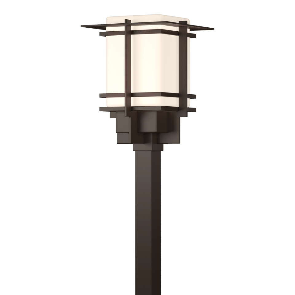 Hubbardton Forge Tourou Large Outdoor Post Light - Dimmable, Japanese Lantern Inspired Design